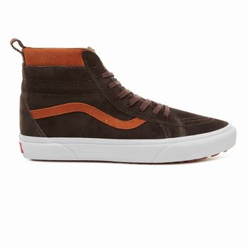 Vans Suede Sk8-Hi MTE - Miesten Korkeavartiset tennarit - Suklaa